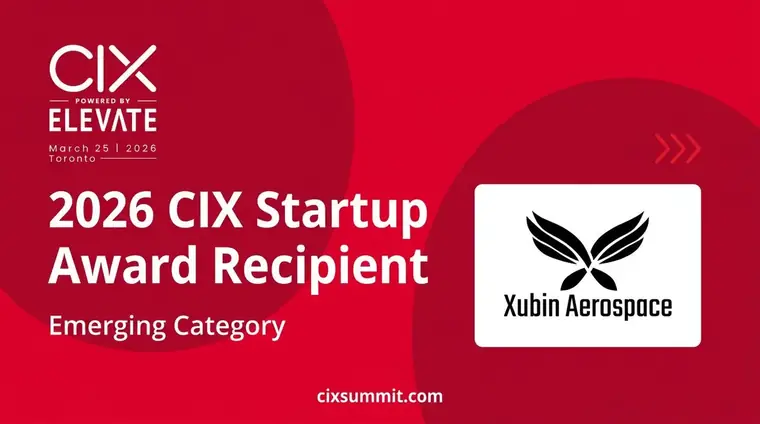 Xubin Aerospace named a 2026 CIX Startup Award recipient